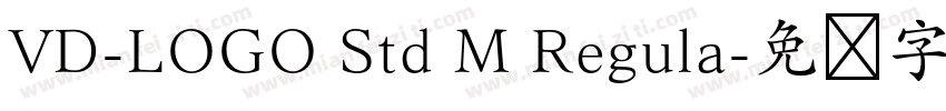 VD-LOGO Std M Regula字体转换